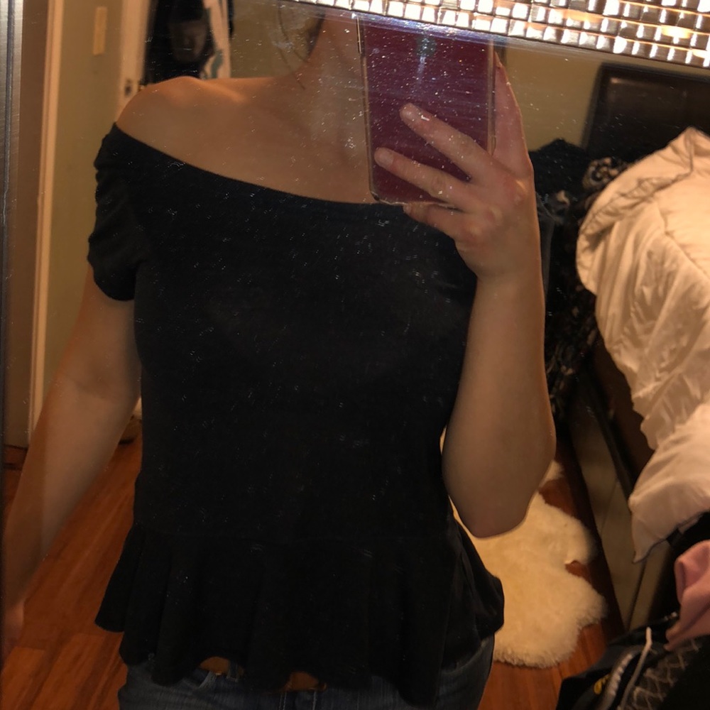 Abercrombie and Fitch off the shoulder shirt